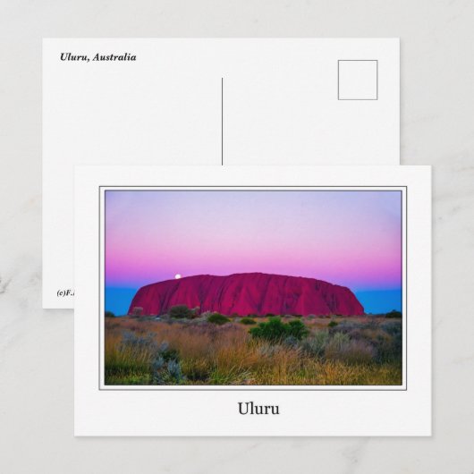 Uluru-Briefkaart Briefkaart (Voorkant / Achterkant)