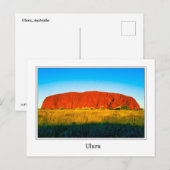Uluru-Briefkaart Briefkaart (Voorkant / Achterkant)