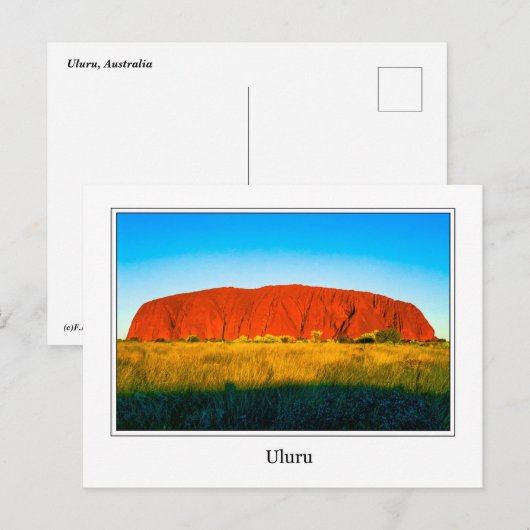 Uluru-Briefkaart Briefkaart (Voorkant / Achterkant)