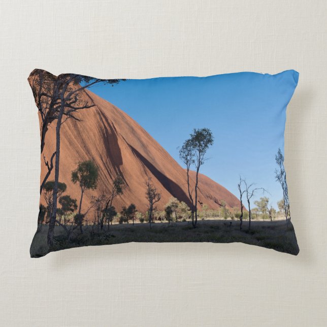 uluru en woestijnvlakte accent kussen (Voorkant)