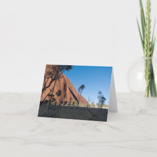 uluru en woestijnvlakte bedankkaart