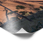 Uluru en woestijnvlakte foto afdruk (Hoek)