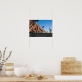 Uluru en woestijnvlakte poster (Keuken)