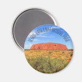 uluru kata tjuta blue magneet (Voorkant / Achterkant)