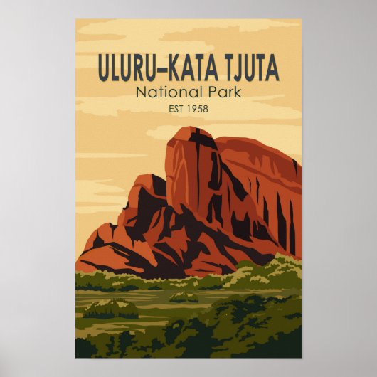 Uluru-Kata Tjuta National Park Australia  Poster (Voorkant)