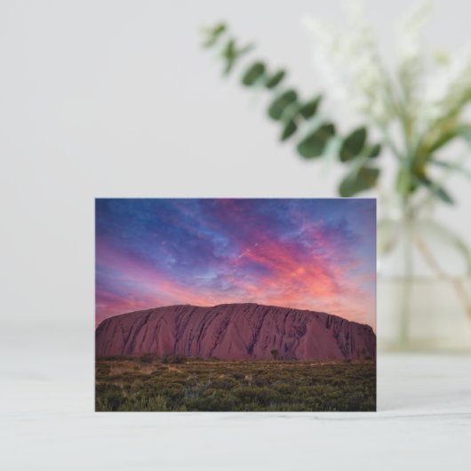 Uluru op Sunset Briefkaart (Staand voorkant)