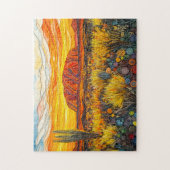 Uluru Outback-landschap in Quilling-stijl Legpuzzel (Verticaal)