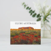 uluru rode centrumwoestijn briefkaart (Staand voorkant)