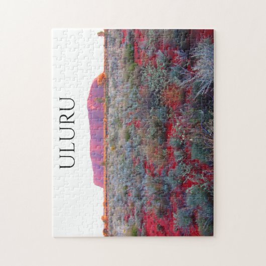 uluru rode woestijn legpuzzel (Verticaal)