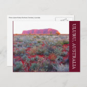 uluru - rood centrum briefkaart (Voorkant / Achterkant)