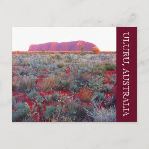 uluru - rood centrum briefkaart