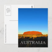 uluru sky blue briefkaart (Voorkant / Achterkant)