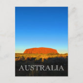 uluru sky blue briefkaart (Voorkant)