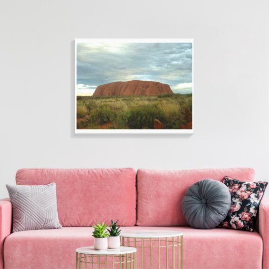 Uluru stretched canvas Print (Insitu (Woonkamer))