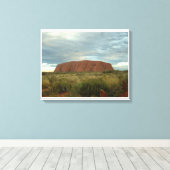 Uluru stretched canvas Print (Insitu (Houten vloer))