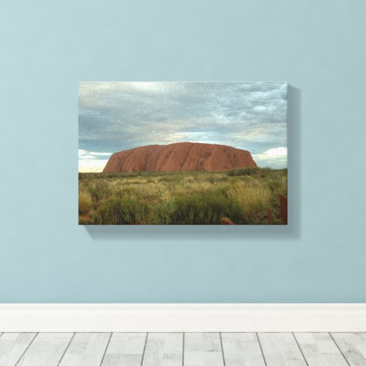 Uluru stretched canvas Print (Insitu (Houten vloer))