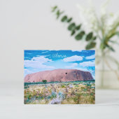 Uluru sunrise Centraal Australië reizen Briefkaart (Staand voorkant)