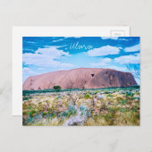 Uluru sunrise Centraal Australië reizen Briefkaart (Voorkant / Achterkant)