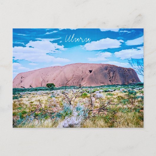 Uluru sunrise Centraal Australië reizen Briefkaart (Voorkant)
