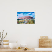 Uluru sunrise Centraal Australië reizen Poster (Keuken)