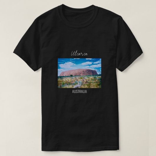Uluru sunrise Centraal Australië reizen T-shirt (Design voorkant)