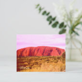 Uluru sunset Central Australia Briefkaart (Staand voorkant)