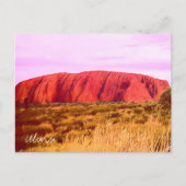 Uluru sunset Central Australia Briefkaart (Voorkant)