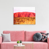 Uluru sunset Central Australia Canvas Afdruk (Insitu (Woonkamer))
