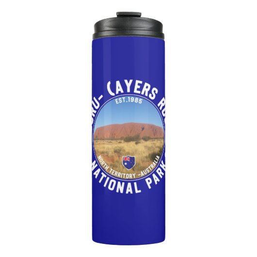 Uluru Travel Gift – Iconic Ayers Rock Landscape Thermosbeker (Voorkant)