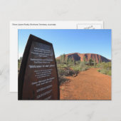 uluru welkom briefkaart (Voorkant / Achterkant)