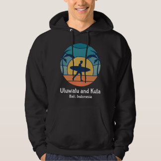 Uluwatu en Kuta Bali Indonesia Surfing  Hoodie