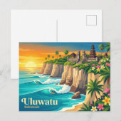 Uluwatu Indonesië Briefkaart (Voorkant / Achterkant)
