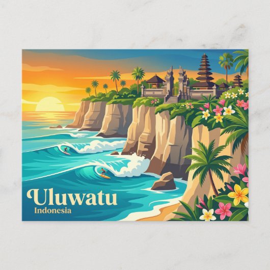 Uluwatu Indonesië Briefkaart (Voorkant)