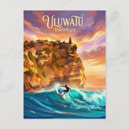 Uluwatu Indonesië Briefkaart (Voorkant)