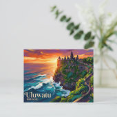 Uluwatu Tempel Indonesië Briefkaart (Staand voorkant)