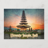 Uluwatu Temple, Bali gestileerd Briefkaart (Voorkant)
