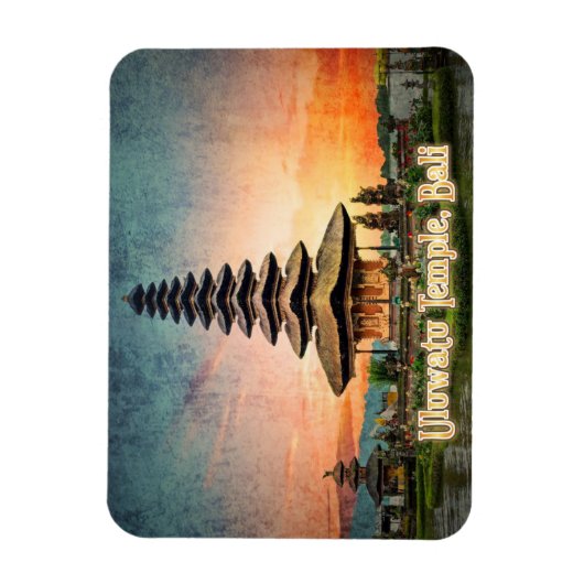 Uluwatu Temple, Bali gestileerd Magneet (Verticaal)