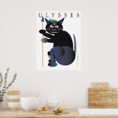 ULYSSEN CAT-POSTER VAN JIM MALTESE POSTER (Keuken)