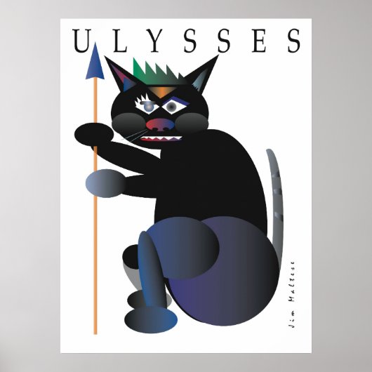 ULYSSEN CAT-POSTER VAN JIM MALTESE POSTER (Voorkant)
