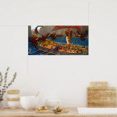 Ulysses and the Sirens by John William Waterhouse Poster (Keuken)