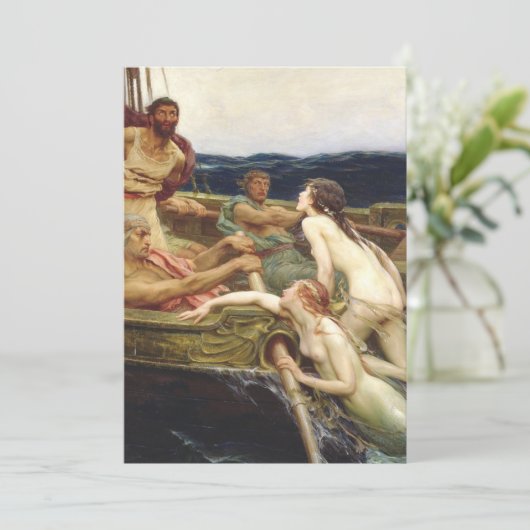 Ulysses and the Sirens - Herbert James Draper 1909 Kaart (Staand voorkant)
