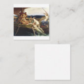 Ulysses and the Sirens - Herbert James Draper 1909 Vierkante Visitekaartje (Voorkant / Achterkant)