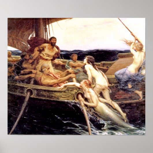 Ulysses and the Sirens Poster (Voorkant)