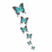 Ulysses Butterfly Art – Dynamische compositie Sticker (Voorkant)
