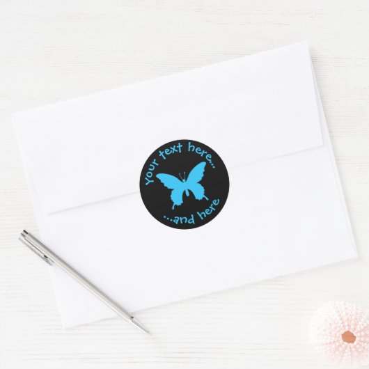 Ulysses Butterfly Ronde Sticker (Envelop)