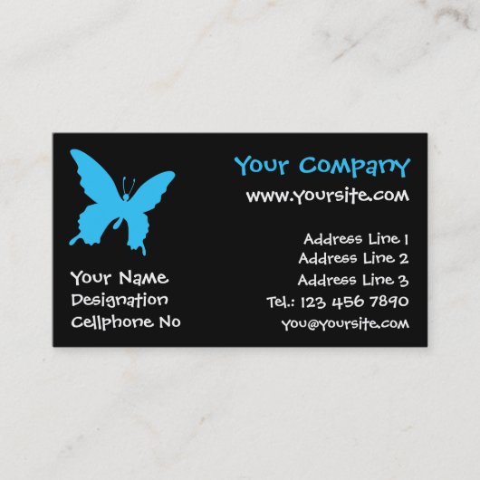 Ulysses Butterfly Visitekaartje (Voorkant)