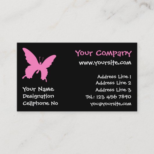 Ulysses Butterfly Visitekaartje (Voorkant)