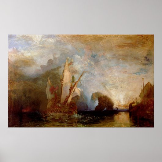 Ulysses Deriding Polyphemus, 1829 Poster (Voorkant)