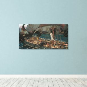 Ulysses en de Sirenen door John William Waterhouse Canvas Afdruk