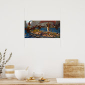 Ulysses en de Sirens door J.W. Waterhouse Poster (Keuken)